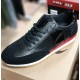 Heren Zwarte Casual Sneaker met Rode Details Heren Zwarte Casual Sneaker met Rode Details
