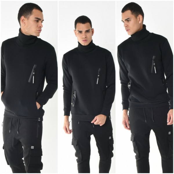 Heren ColTrui met Rits Details Heren ColTrui met Rits Details