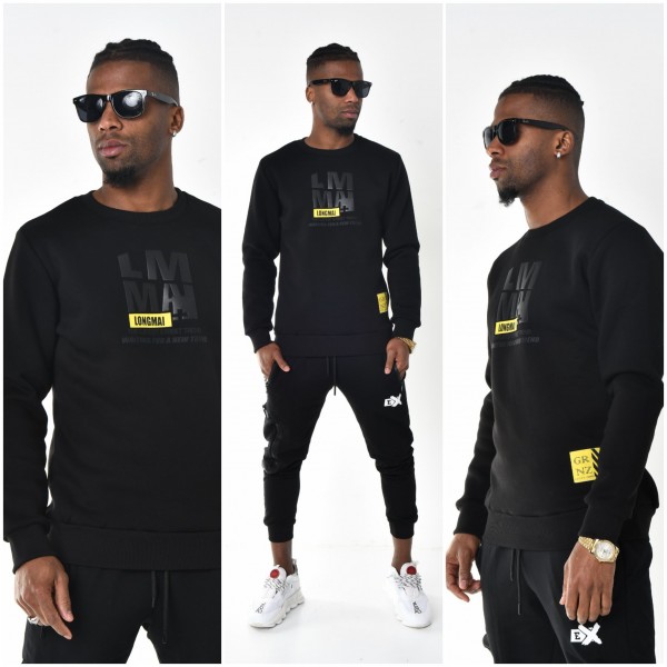 Heren Zwarte Ronde Hals Sweater Heren Zwarte Ronde Hals Sweater