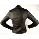 Dames Zwarte Leren Look Biker Jacket Dames Zwarte Leren Look Biker Jacket